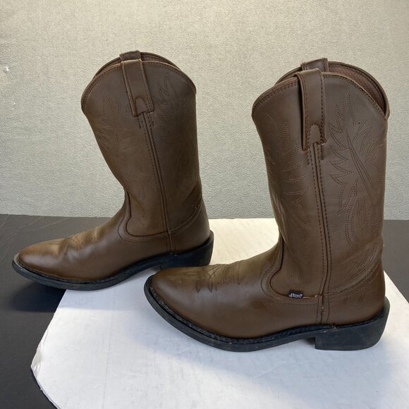 Justin Brown Leather Western, Cowboy‎  Boots JB1100 Mens Size 10.5  EE main image 10
